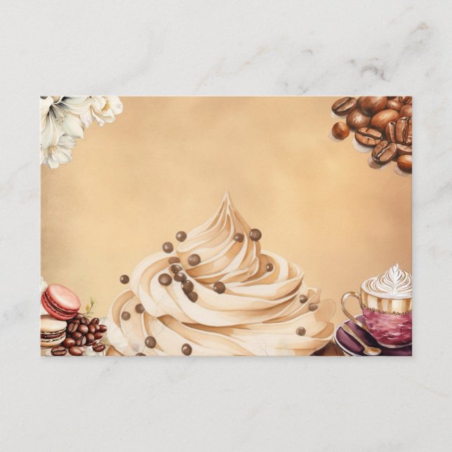 Informações Cartão de Receita de Vazio Café Crémeux (Frente)