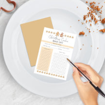 Cartão de Receita do Assar de Cookie de Natal Mode