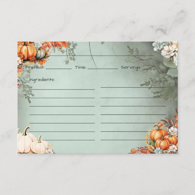 Informações Cartão de Receita Gourdegous (Frente)