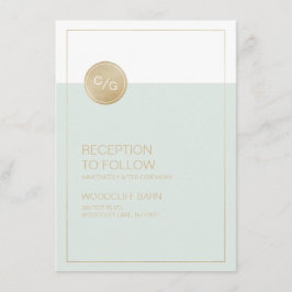 Informações Cartão de recepção de casamento moderno com cor ed