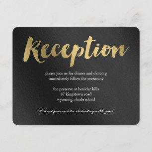 Informações Cartão de Recepção de Casamento Shining Promise
