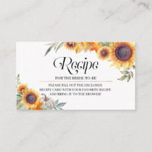 Cartão de Recepção de Chá de panela de Girassol de