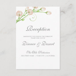 Informações Cartão de Recepção de Jardins Antigos