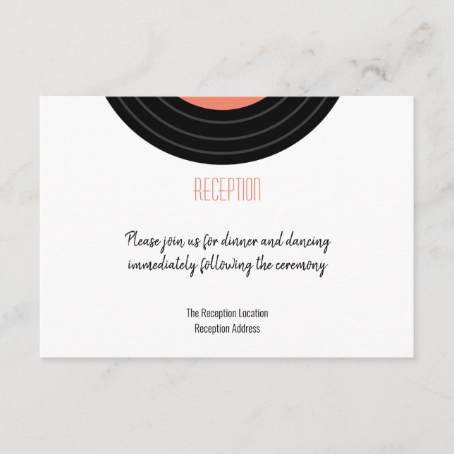 Informações Cartão de Recepção de Registro de Vinilo Retroativ (Frente)