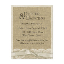 Cartão de Recepção de Renda e Arpia Vintage