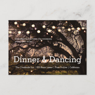 Informações Cartão de Recepção Garden Sparkle