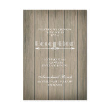 Cartão de Recepção Rustic Whimsy