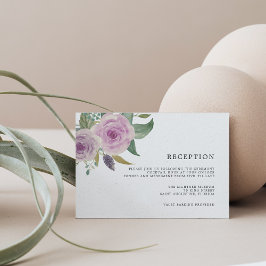 Informações Cartão de Recepção Violeta & Sage