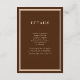 Informações Cartão de recinto de café minimalista moderno