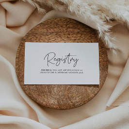 Informações Cartão de registro de casamento minimalista modern