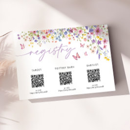 Informações Cartão de Registro de Chuvada de Bebê Floral Baby