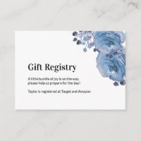Cartão de Registro para Registro de Presentes de C