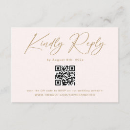 Informações Cartão de Resposta de Casamento Boho Creme Neutro