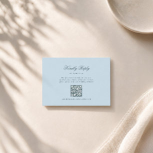 Informações Cartão de Resposta de Casamento Código QR de Inver