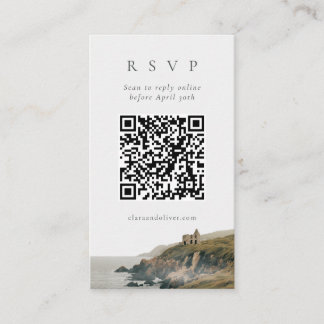 Informações Cartão de Resposta de Casamento com Código QR da C