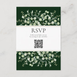 Informações Cartão de Resposta de Casamento com Código QR de E