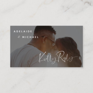 Informações Cartão de Resposta de Casamento com Foto Simples M