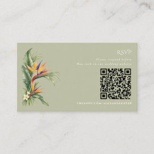 Informações Cartão de Resposta de Casamento com QR Code para D