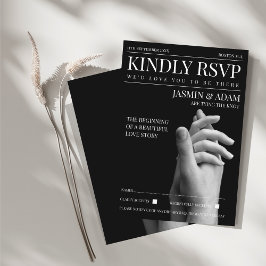 Informações Cartão de Resposta de Casamento Revista Modo Escur