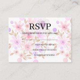 Informações Cartão de Resposta de Casamento Simples