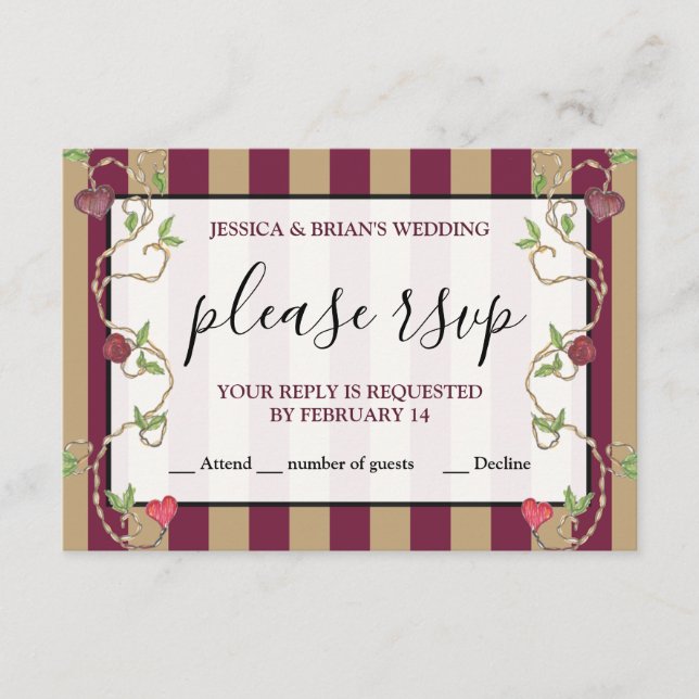 Informações Cartão de Resposta de Enclosure Gótico (Frente)