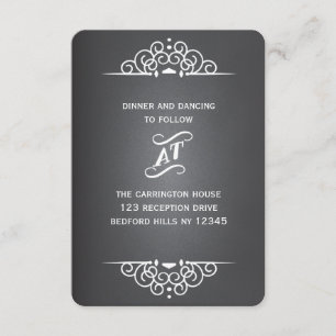 Informações Cartão de Resposta de RSVP de Casamento de Amor El