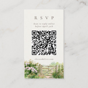 Informações Cartão de Resposta QR Code Casamento Blossom Prove