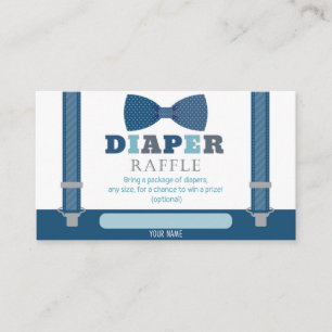 Informações Cartão de rifa de fralda para Chá de Bebê Pequeno 