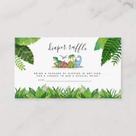 Informações Cartão de Rifa de Fraldas, Chá de Bebê Temático de