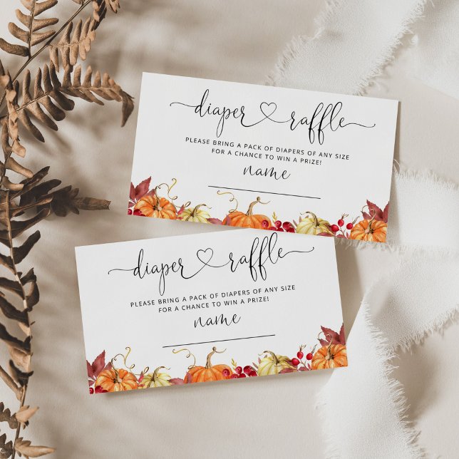 Informações Cartão de rifa de fraldas de outono da pequena abó (Criador carregado)