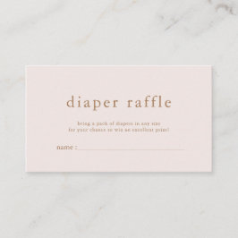 Informações Cartão de Rifa de Fraldas ROWAN Pink Gold