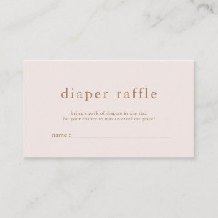 Informações Cartão de Rifa de Fraldas ROWAN Pink Gold