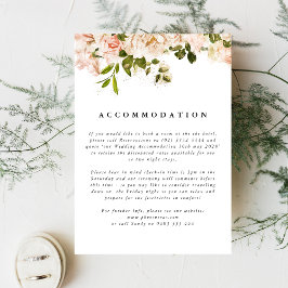 Informações Cartão de Rosa Romance Elegante para Casamento