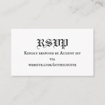 Cartão de RSVP