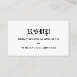 Informações Cartão de RSVP