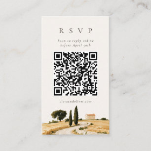 Informações Cartão de RSVP de Código QR da Rua do Trigo do Cip
