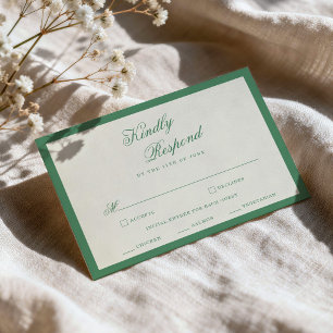 Informações Cartão de RSVP Verde do Clube de Tênis Preppy