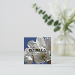 Informações Cartão de saudação da Flor Branca e Bonita
