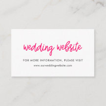 Cartão de site de casamento com caligrafia moderna
