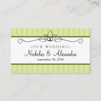 Informações Cartão de Site de Casamento de Verde limão Chic De