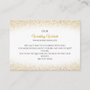 Informações Cartão de Site de Casamento Elegante Inserto Dou