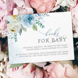 Informações Cartão de Solicitação de Folhas de Rosa Azul Dusty