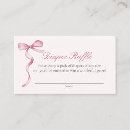 Informações Cartão de Solicitação de Fraldas para Bebê com Laç