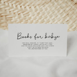 Informações Cartão de solicitação de livro de chá de fraldas d