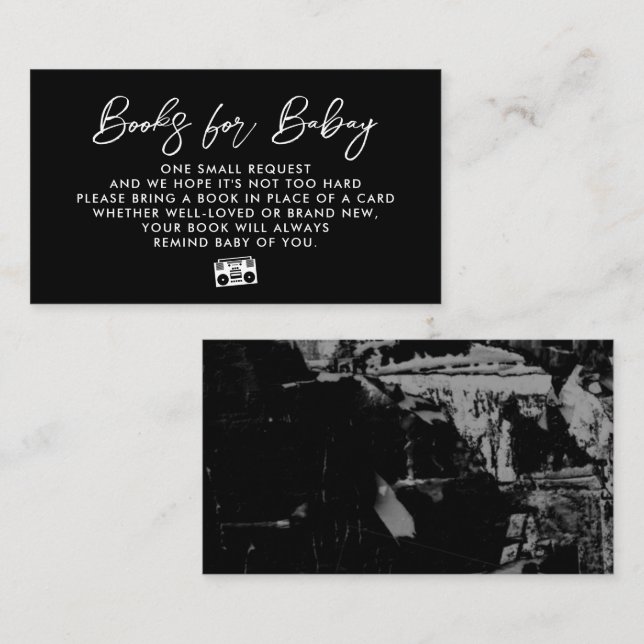 Informações Cartão de Solicitação de Livro de Hip Hop (Frente/Verso)