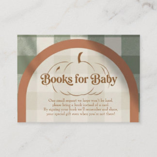 Informações Cartão de Solicitação de Livros Little Pumpkin par