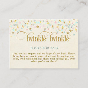 Informações Cartão de Solicitação de Livros Twinkle Little Sta