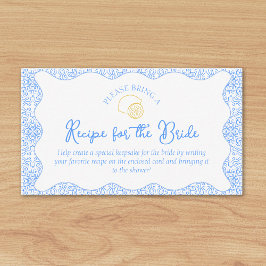 Informações Cartão de solicitação de receita para Chá de panel