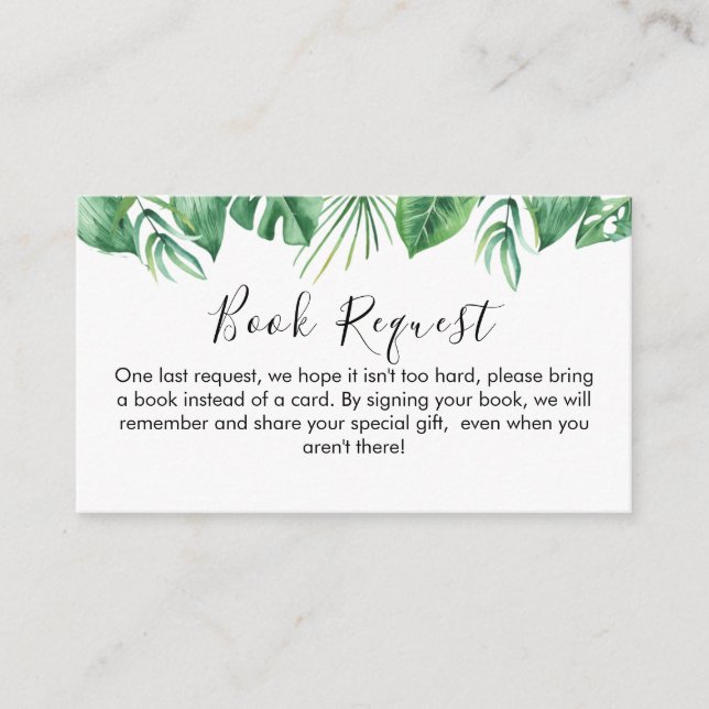 Informações Cartão de solicitação do Livro Animais Safari Inse (Frente)