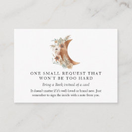 Informações Cartão de Solicitação do Livro da Lua Boho Terraco